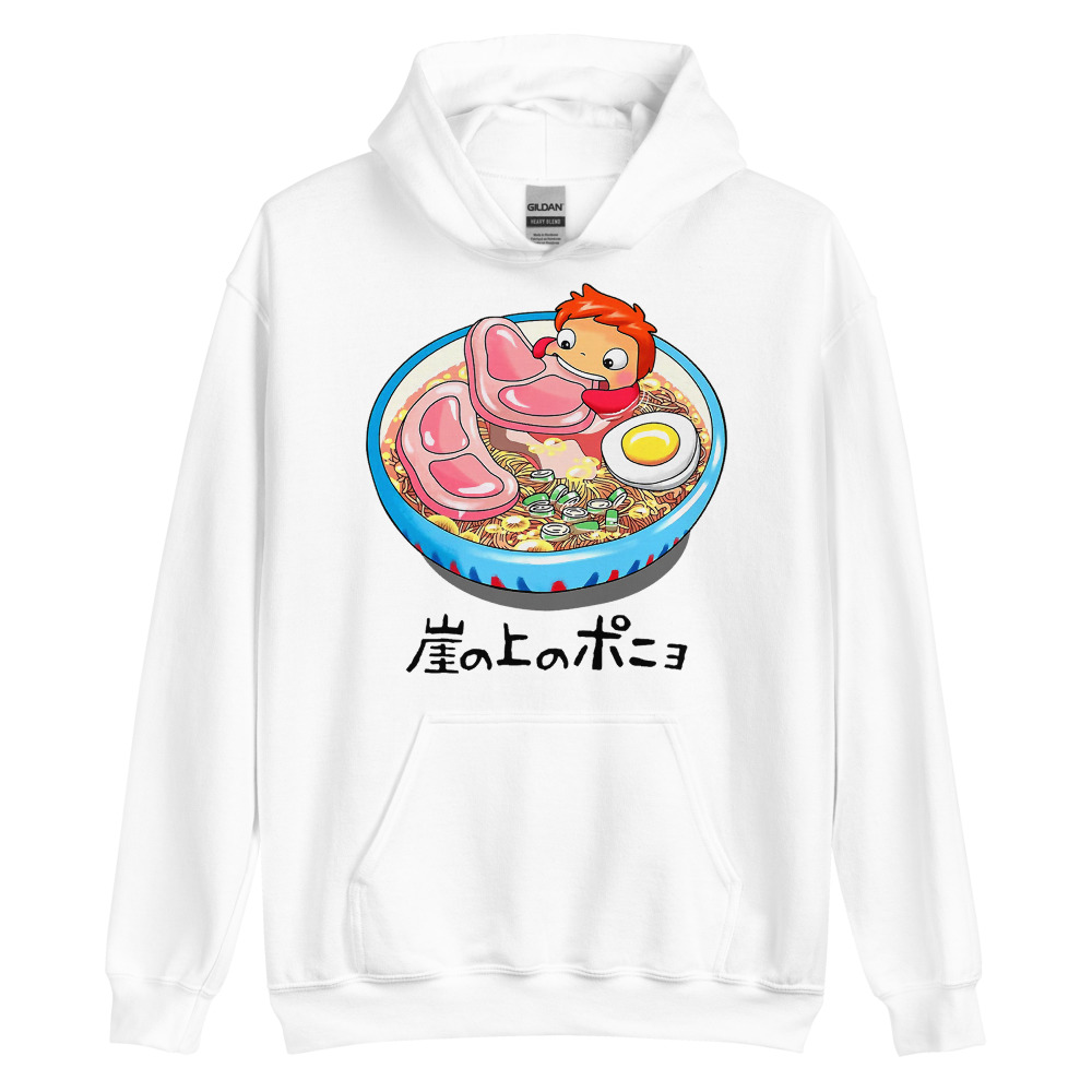 Ghibli Ponyo Loves Ham Hoodie - Image 8