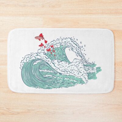 Ponyo Waves Bath Mat