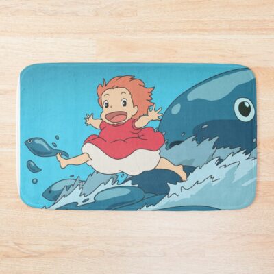 Ponyo And The Sea Bath Mat