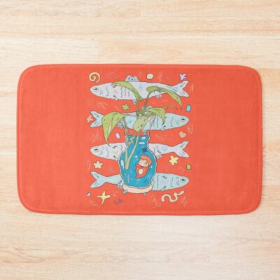 Love The Fishes Bath Mat