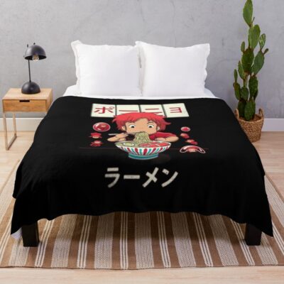 Ponyo Ramen Throw Blanket