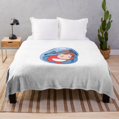 Bubble Ponyo Throw Blanket