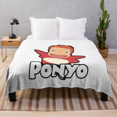 Ponyo Smile Throw Blanket
