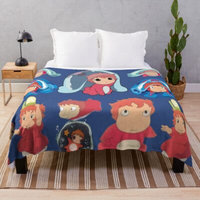 Ponyo Iconic Throw Blanket
