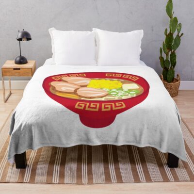 Ponyo Ramen Classic Ramen Throw Blanket