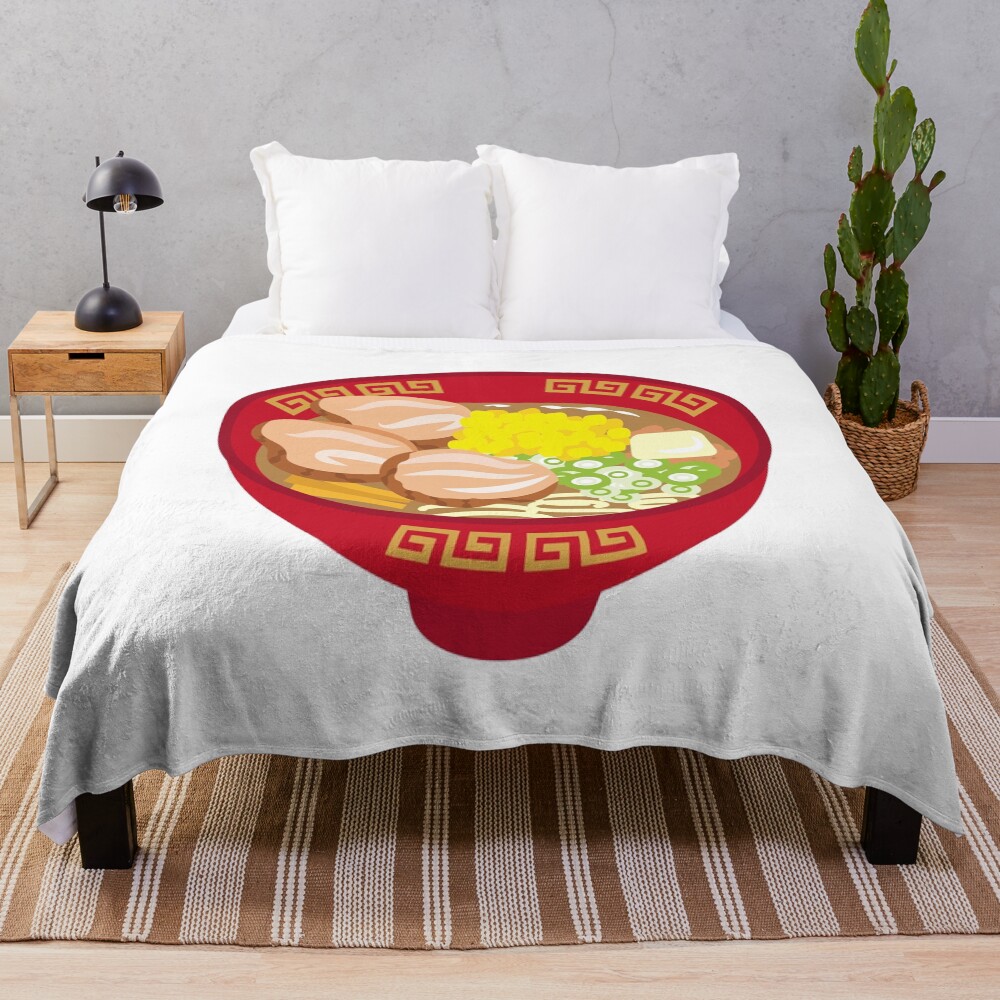 Ponyo Ramen Classic Ramen Throw Blanket