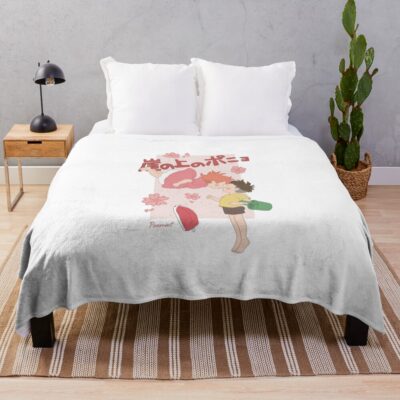 Ponyo Kiss Throw Blanket