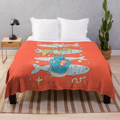 Love The Fishes Throw Blanket