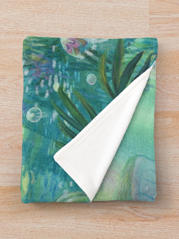 Ponyo Painting Anime Underwater Throw Blanket - Image 2