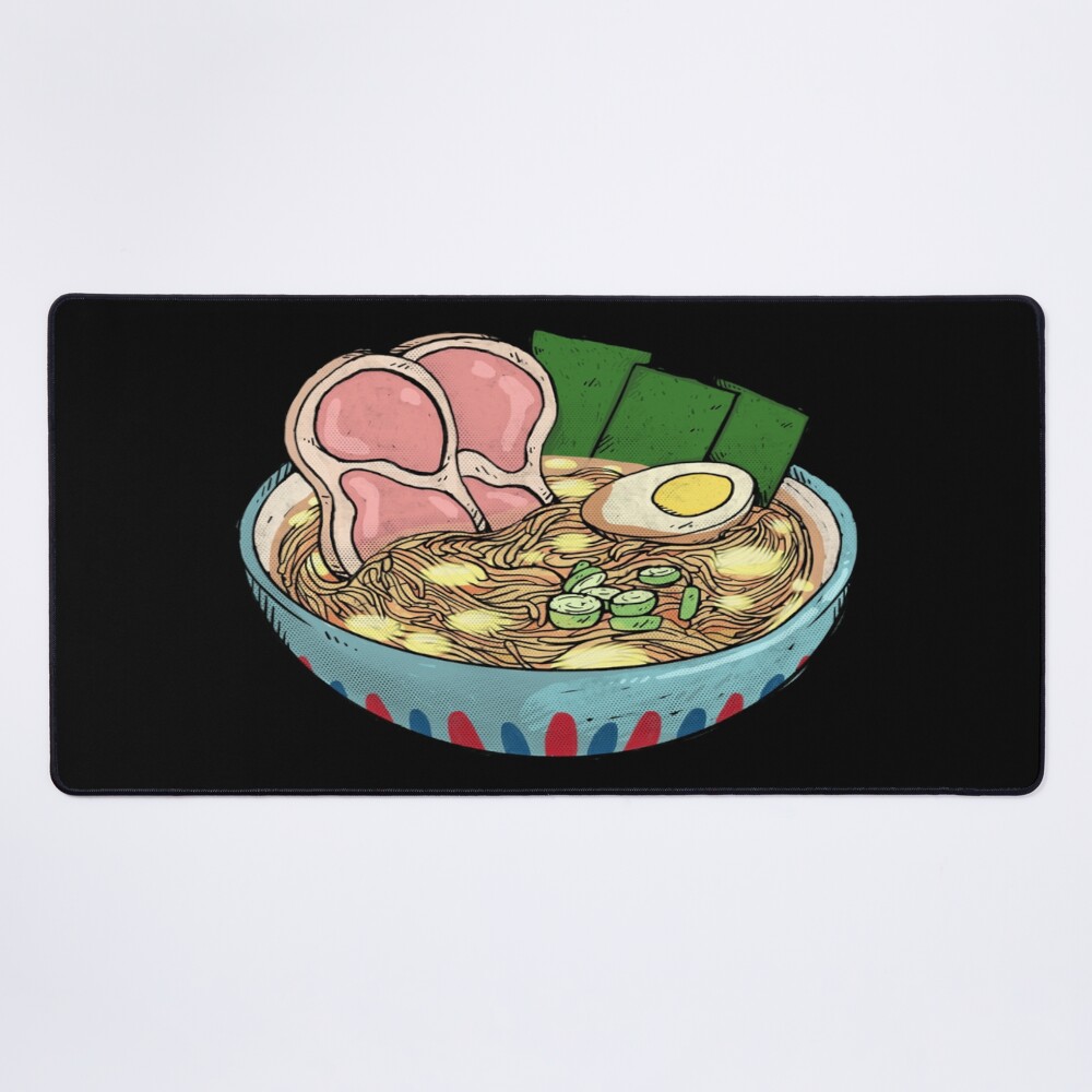 Ponyo Ramen Sticker Mouse Pad