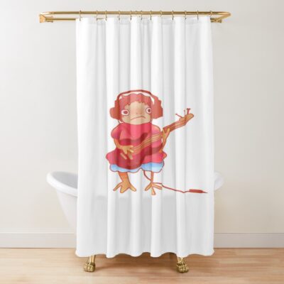 Ponyo Play Guitar Shower Curtain