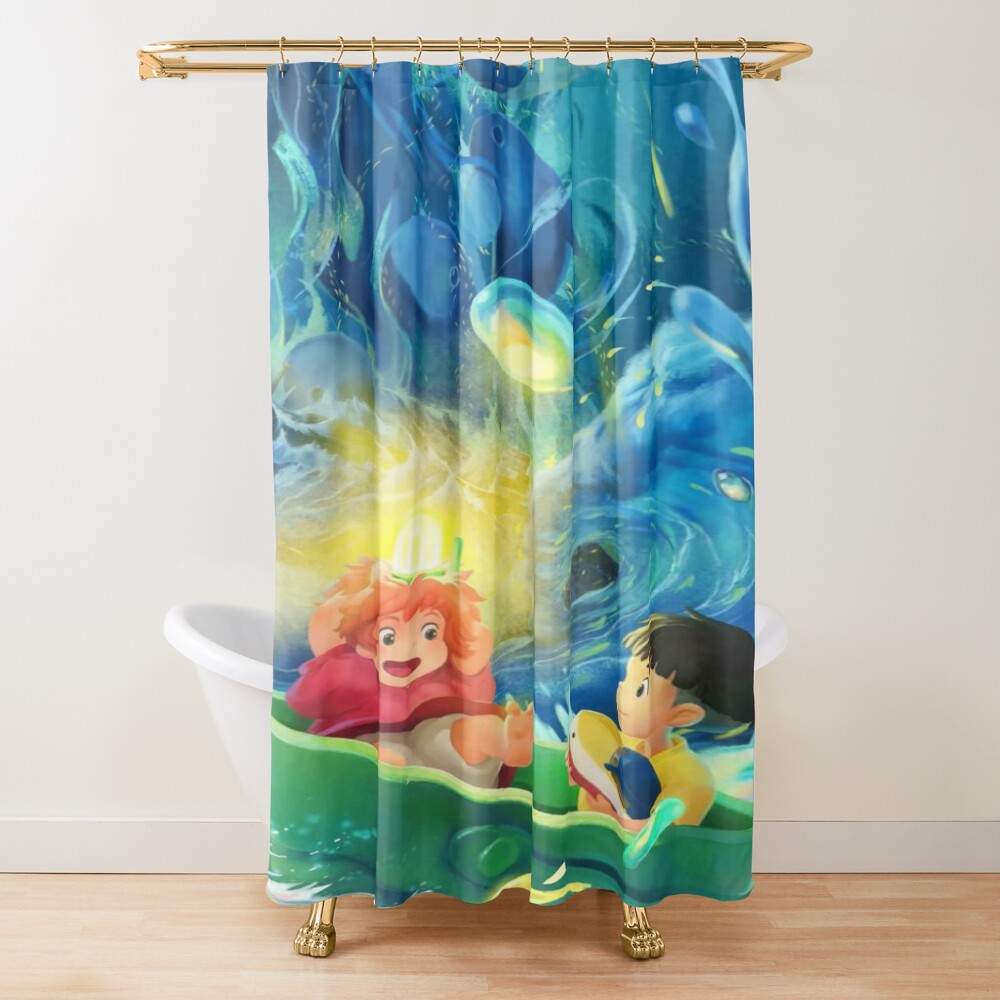 Ponyo Play Together Shower Curtain