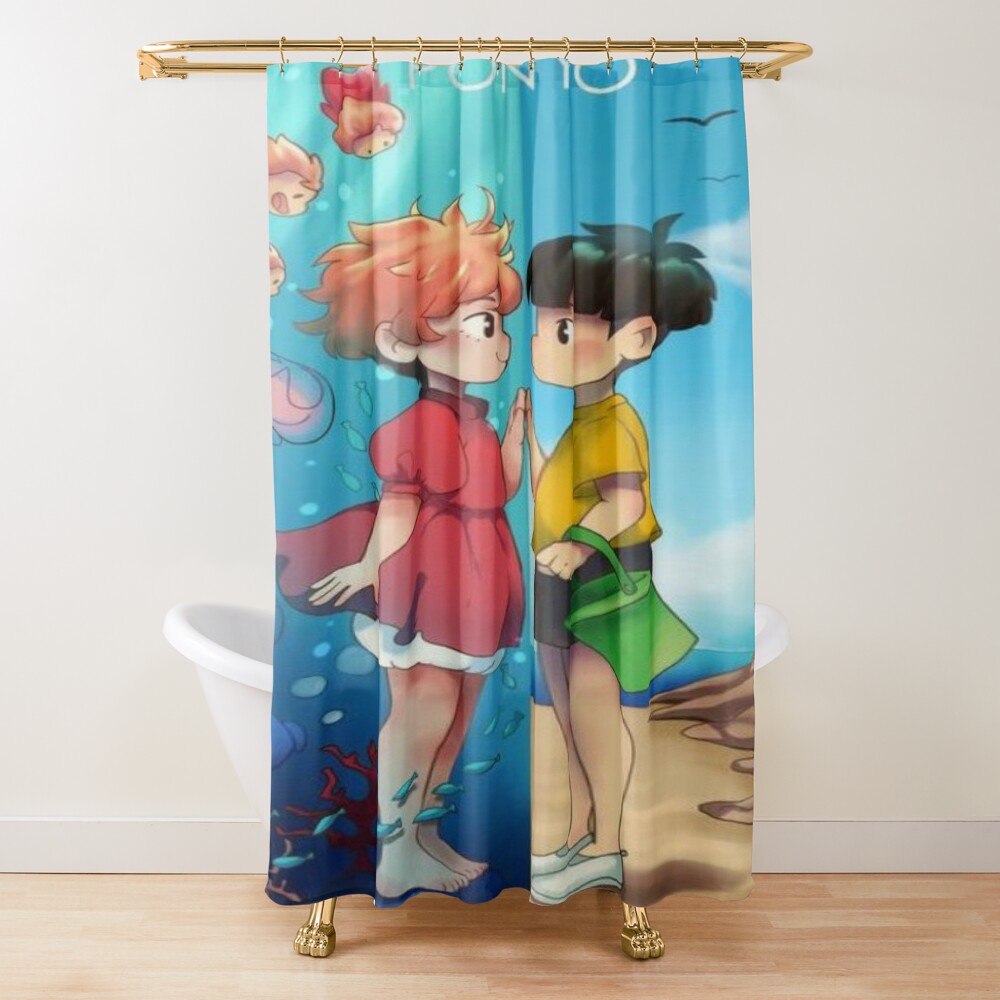 Ponyo Happiness Shower Curtain