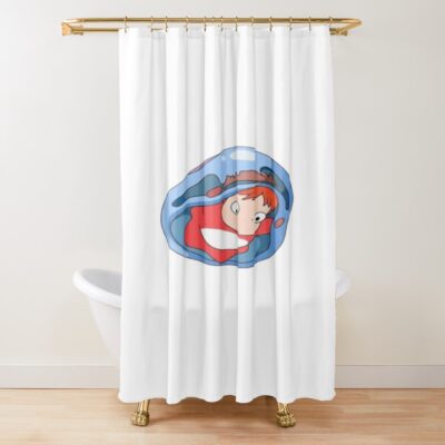 Bubble Ponyo Shower Curtain