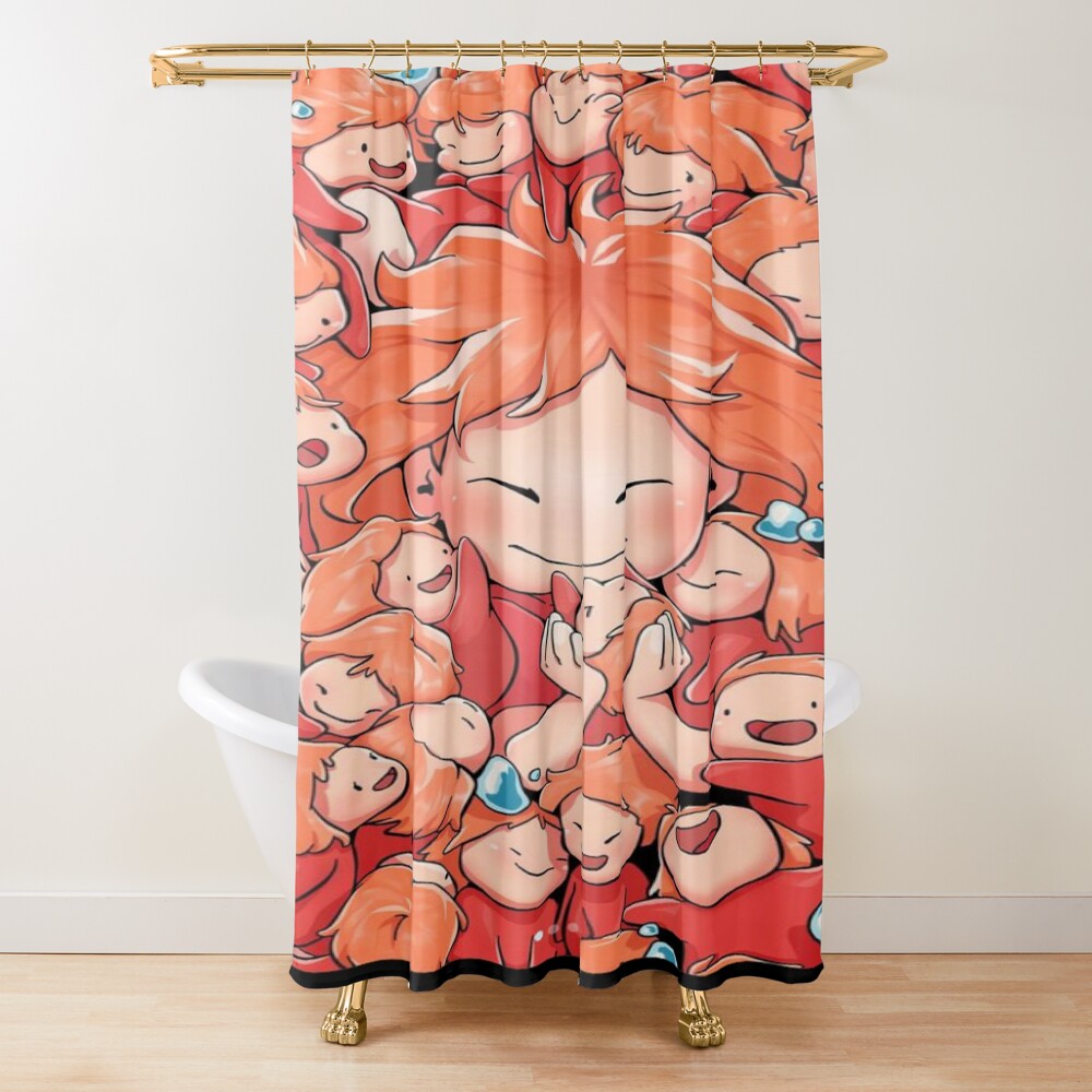 Ponyo Mini Shower Curtain