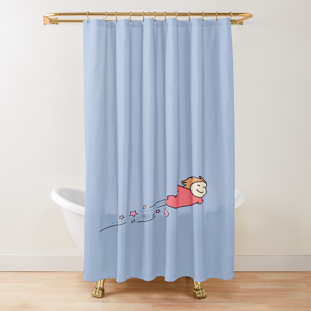 Ponyo Swimming Shower Curtain