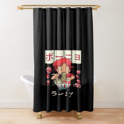 Ponyo Ramen Shower Curtain