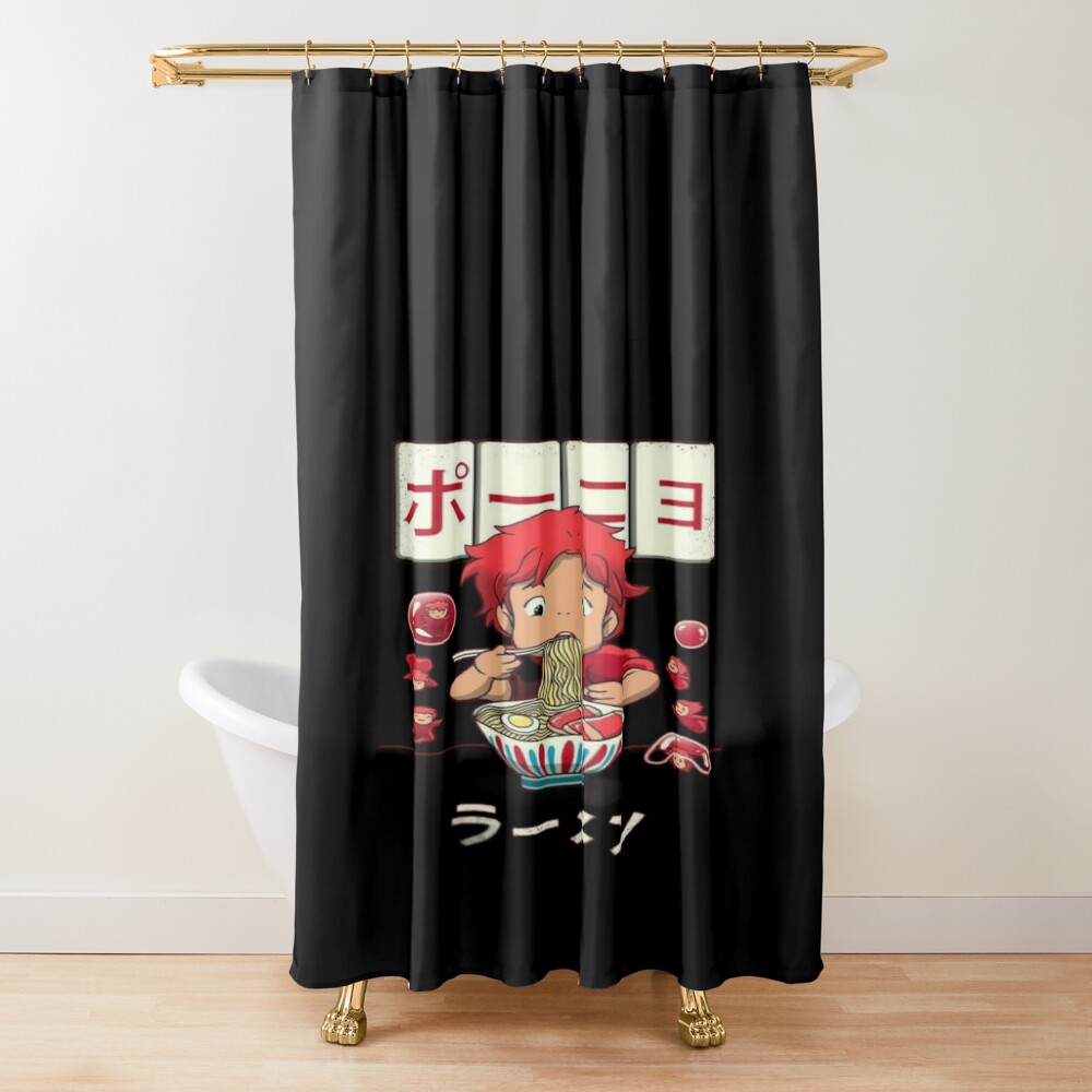 Ponyo Ramen Shower Curtain