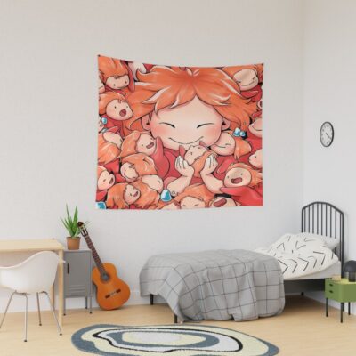 Ponyo Mini Chibi Tapestry