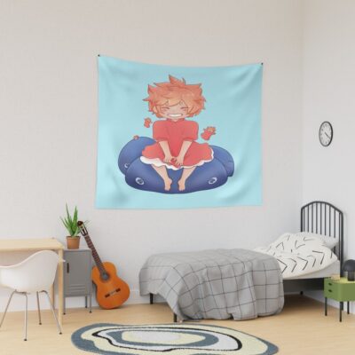 Ponyo Draw Tapestry