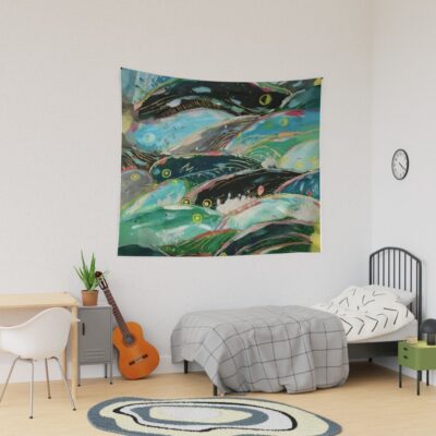 Ponyo S Waves Tapestry