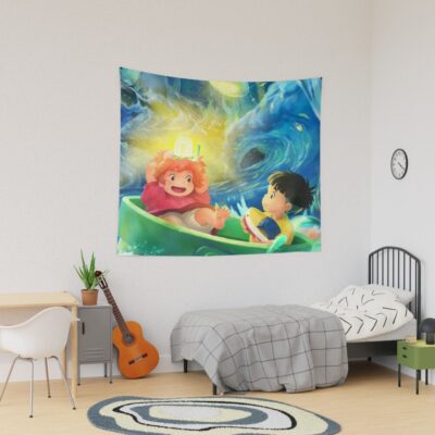 Ponyo Play Together Tapestry
