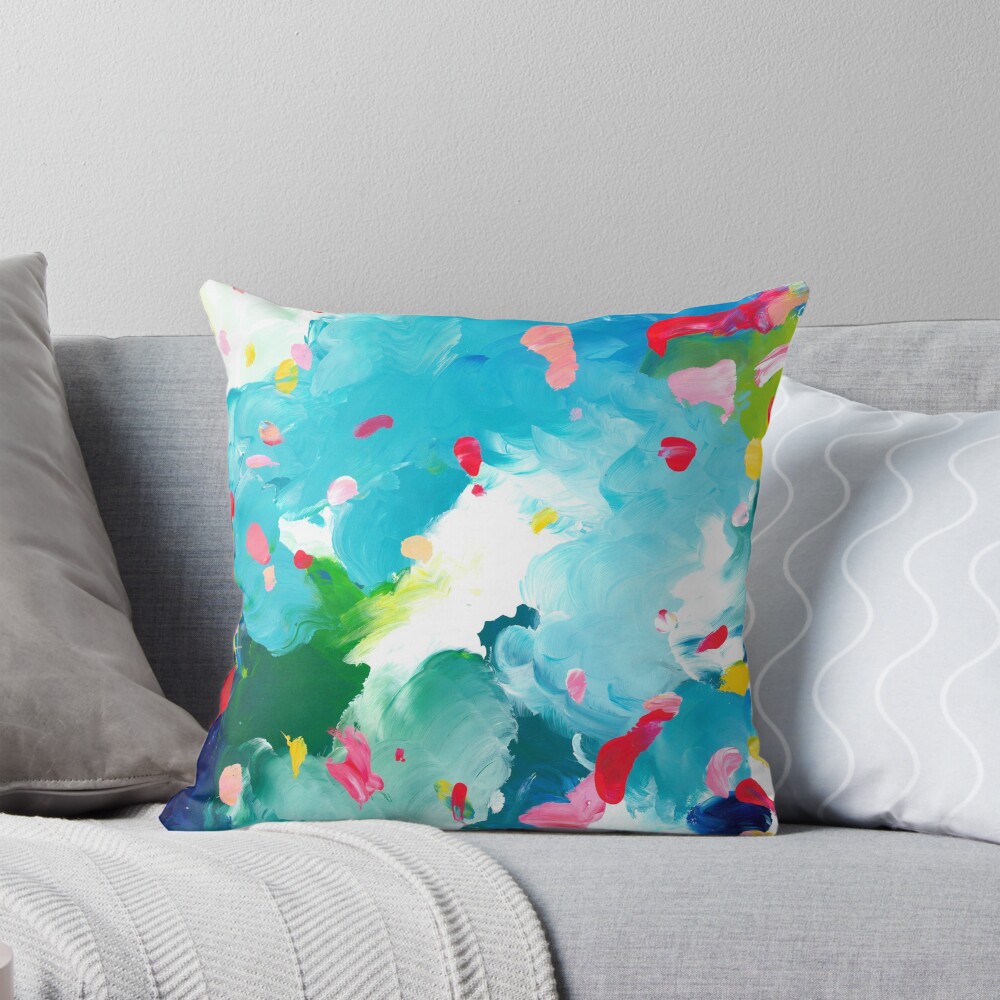 Ponyo Colorful Throw Pillow