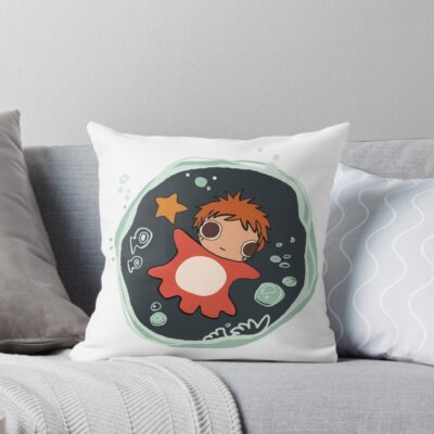 Ponyo Star Throw Pillow