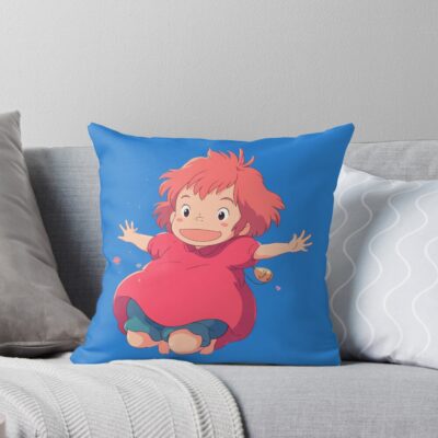 Ponyo Cute Throw Pillow